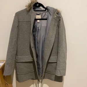 Jcrew coat with hood